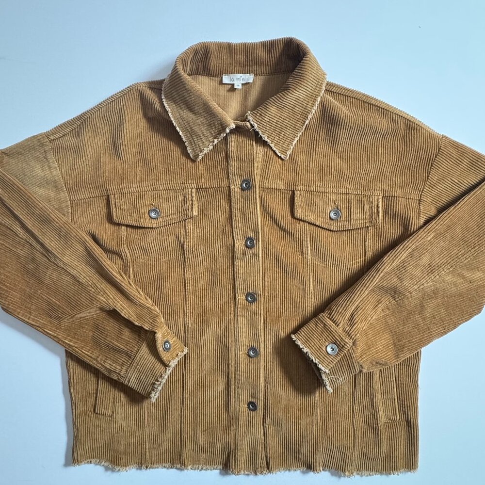 Corduroy Women’s Jacket Size Medium 100% Cotton La Miel By Hyped Unicorn